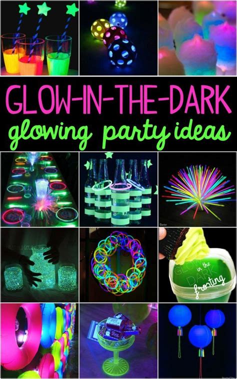 Glow In The Dark Party Ideas Glow In Dark Party Glow Birthday Neon