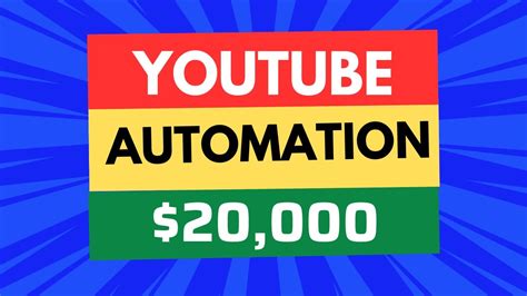 Earn Upto 20000month By Youtube Automation Youtube