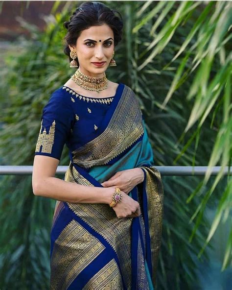 Blue Color Designer Bold And Beautiful Saree Indian Traditional Saree