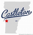 Map of Castleton, VT, Vermont