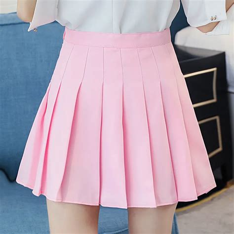 Harajuku Kawaii Skirts Womens Kpop Ulzzang Black Pink Mini Skirt Women Summer 2019 Korean