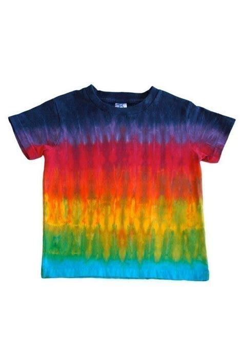 Tie Dye Rainbow Shirt In Horizontal Stripes For By Inspiringcolor Tie