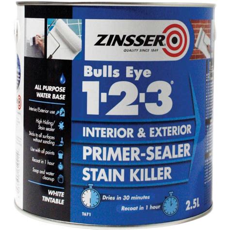 Zinsser Bullseye 123 Primer White 25ltr Selco
