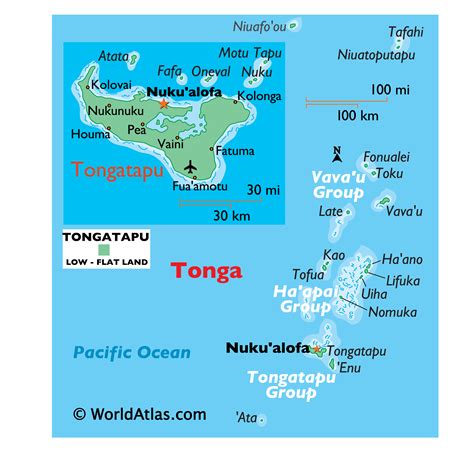 Tonga Map Map Of Tonga Tonga Outline Map World Atlas
