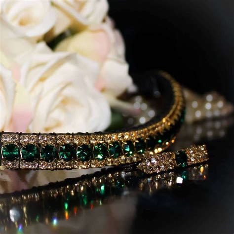 Black And Gold Stunning 12 Curve Custom Bespoke Crystal Browband