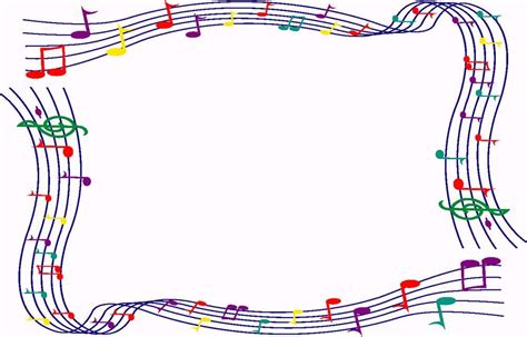 Free Music Borders Clip Art Convite Musica