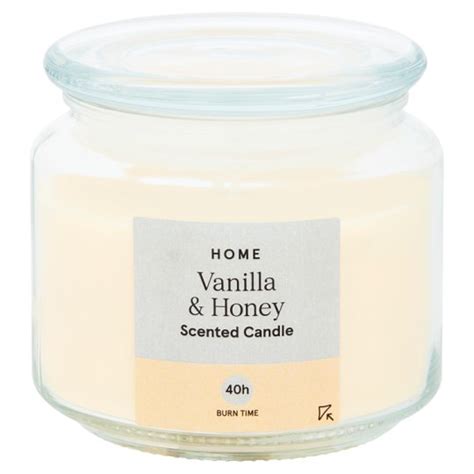 Home Vanilla And Honey Scented Candle 300 G Tesco Online Tesco From