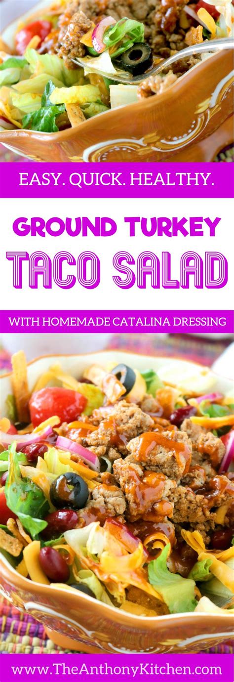 Healthy Taco Salad Recipe The Anthony Kitchen Recipe Salad