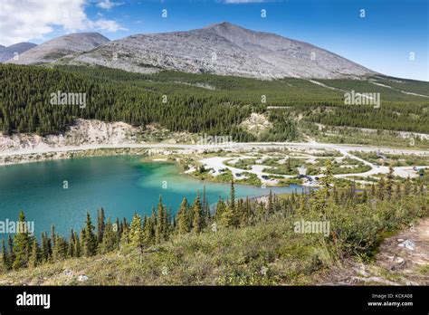 Summit Lake The Alaska Highway And The Campground In Stone Mountain