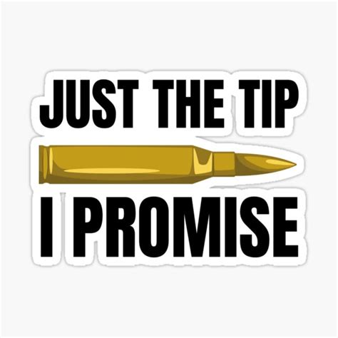 Paper And Party Supplies Paper Bumper Stickers Just The Tip I Promise Funny Stickerdecal Pe