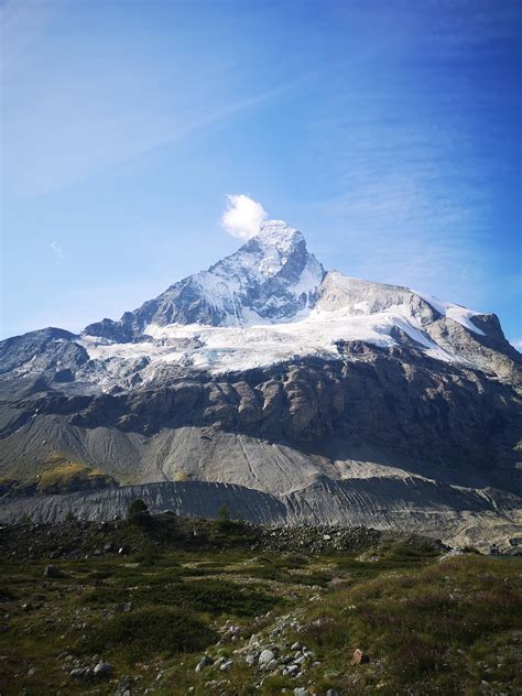 The Matterhorn 4478m With Its Impressive North Face Above The
