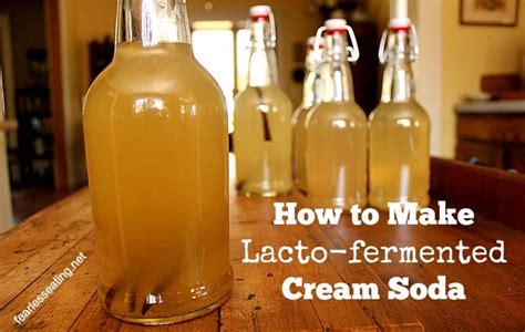 How To Make Lacto Fermented Cream Soda Recipe Cream Soda