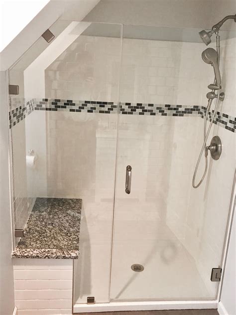 Customized Glass Shower With Bench Bathroom Remodel Shower Rustic Master Bathroom Custom