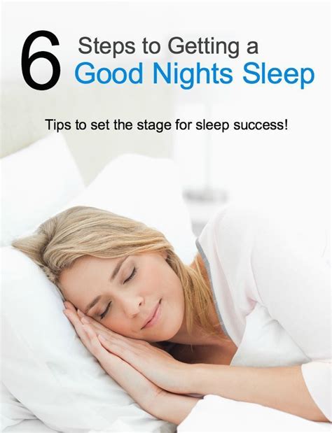 6 Steps To Getting A Good Nights Sleep Sleeping Sleep Healthtips