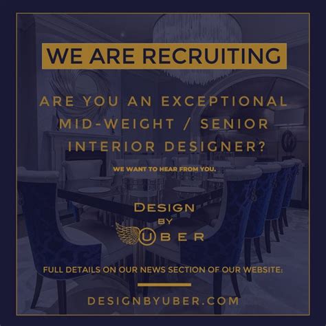 We Are Recruiting Interior Designers Uber Interiors News