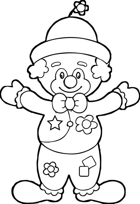 Clown Coloring Page Wecoloringpage 005