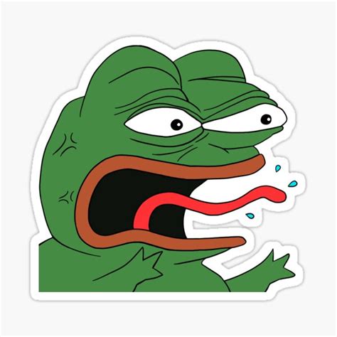 Angry Pepe Sticker By Dodiesphan Redbubble