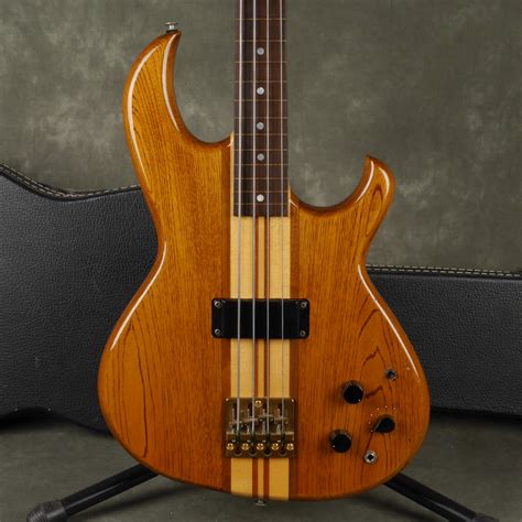 Aria Pro Ii Sb 1000 Fretless Bass Guitar Natural W Hard Case 2nd Hand Rich Tone Music