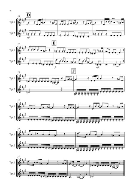 Let It Go From Frozen For Trumpet Duet Free Music Sheet