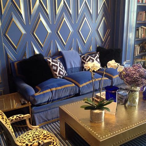 Aqua blue and brown toile valance. Blue and Gold Rooms and Decor (50 Favorites for Friday ...