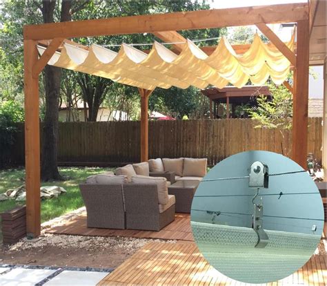 Retractable Pergola Shade Net Canopy 185g㎡ Hdpe Insulation Cover 95 Anti Uv Awning Shelter