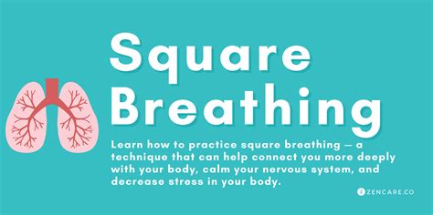 Square Breathing How To Reduce Stress Through Breathwork Zencare