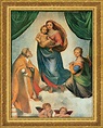 Raffaelo Santi: Bild "Sixtinische Madonna" (um 1513), gerahmt - ars mundi