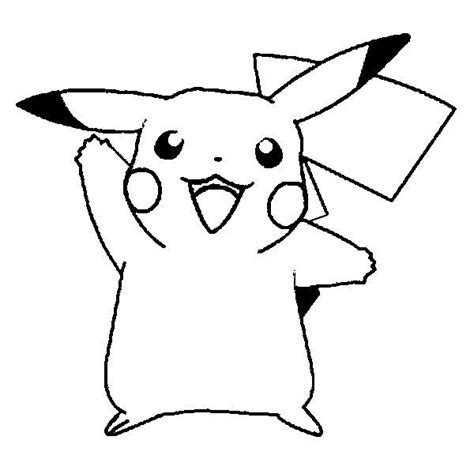 Pikachu Outline Please Use Liked On Polyvore Pokemon Coloring