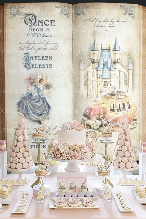 Cinderella Backdrop Once Upon A Time Story Book Fairytale Etsy Artofit