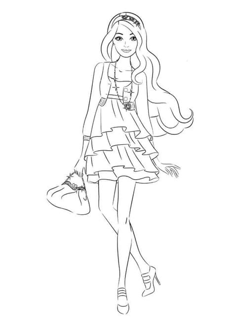 Share your barbie printable activities with friends, download barbie wallpapers and more! Barbie Fashion Coloring Pages | Barbie coloring pages ...