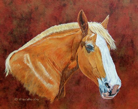Roxanne Draft Horse Painting By Eileen Herb Witte Pixels
