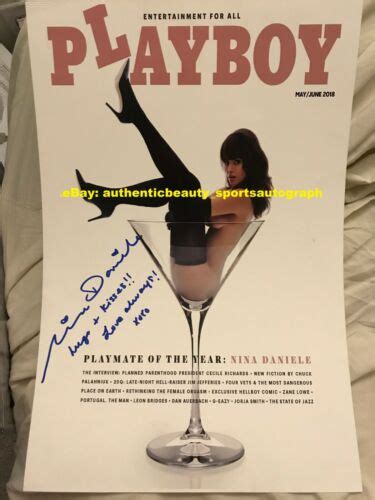 Nina Daniele Playboy Playmate Of The Year Sexy Poster Signed X