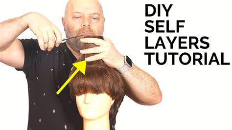 Diy Haircut How To Layer Your Own Hair Thesalonguy Youtube