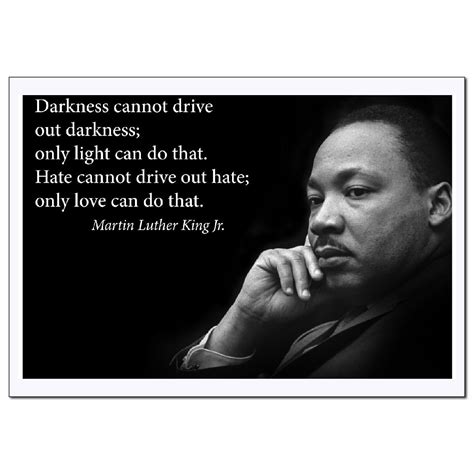 Martin Luther King Jr Poster Famous Inspirational Quote Large High