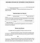 Photos of Sample Durable Power Of Attorney Form
