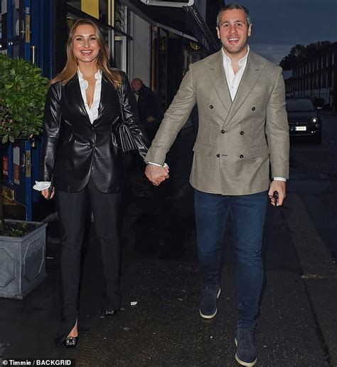 Sam Faiers Cuts A Stylish Figure In A Leather Look Jacket For Date With