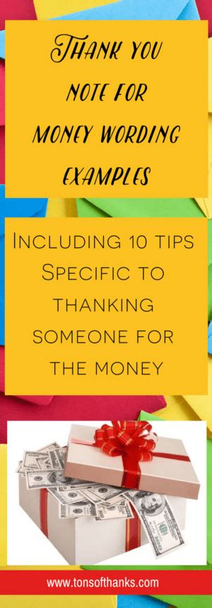 If the money was for an event such as birthday anniversary graduation or wedding. Thank you note for money note examples | Writing thank you cards, Best thank you notes, Thank ...