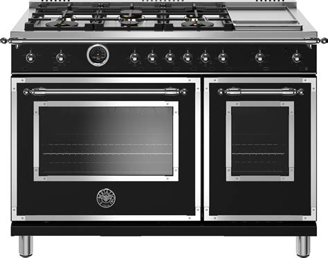 Counter depth vs full depth refrigerator. Bertazzoni HERT486GDFSNET 48 Inch Double Oven Dual-Fuel ...