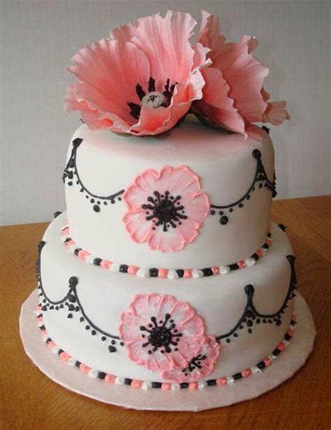 Brush Embroidery Flowers Cake Decorating Tutorials Cake Decorating