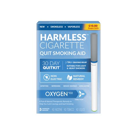 Harmless Cigarette Quit Smoking Aid 30 Day Quit Kit Oxygen Quit