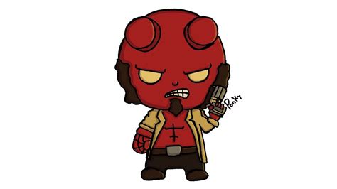 How To Draw Hellboy In One Minute Easy Ways Youtube
