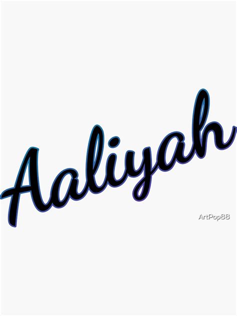 Aaliyah Sticker For Sale By Artpop88 Redbubble