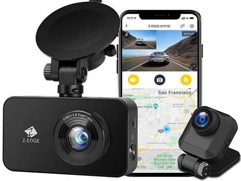 Z Edge Wifi Dash Cam 1920x1080p Fhd Front And Rear Dash Cam Complete