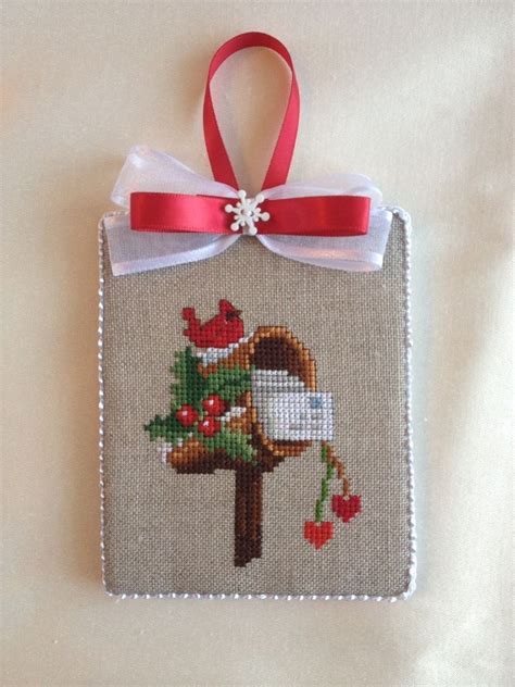 If you like counted cross stitch christmas ornament patterns, you may also like Finished Completed Cross Stitch Ornament Christmas ...