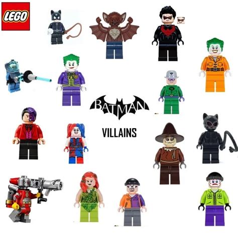 lego batman villains dc minifigures joker harley quinn two face bane and more £5 99 picclick uk
