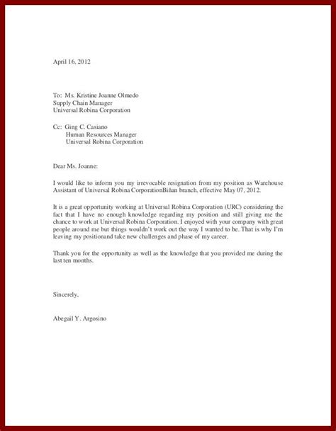 With the above template in mind, let's take a look at a few sample resignation letters for different positions, each of them taking a slightly different but i would like to inform you that i am resigning from my position as data analyst for company a, effective january 3. 11-12 resignations letter examples - lascazuelasphilly.com