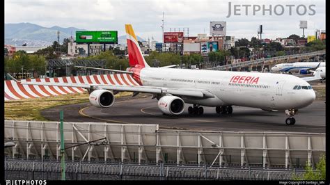 Iberia A340 600 Farewell A340 Takeoff From Mexico City Airport Youtube