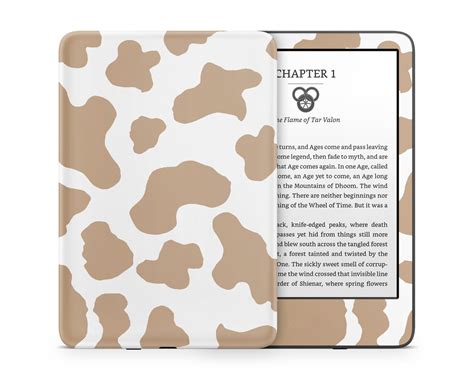 Coffee Latte Cow Print Kindle Skin Lux Skins Official