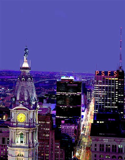 Aerial View Of Philadelphia Mixed Media By Charles Shoup Fine Art America