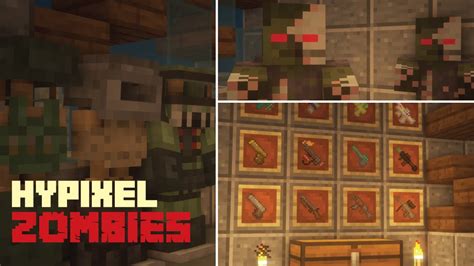 Hypixel Zombies Minecraft Resource Pack Download Link Youtube